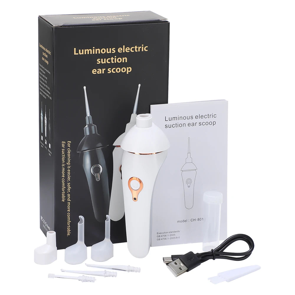 LumoClean™ - Skånsom ørepleje med lys og sugefunktion.