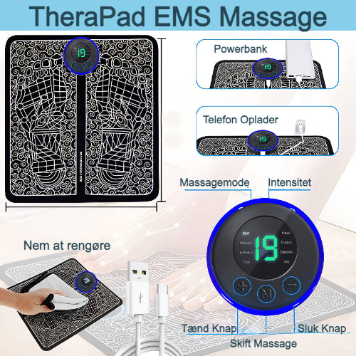 TheraPad™ – EMS-teknologi mod uro i benene. Lindrer naturligt, forbedrer søvn og giver ro. Let, bærbar og tilpasset dine behov.
