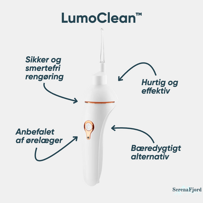 LumoClean™ - Skånsom ørepleje med lys og sugefunktion.