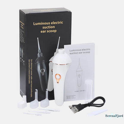 LumoClean™ - Skånsom ørepleje med lys og sugefunktion.