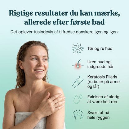 FjordTowel™ - Eksfolierende badehåndklæde for glat og silkeblød hud.